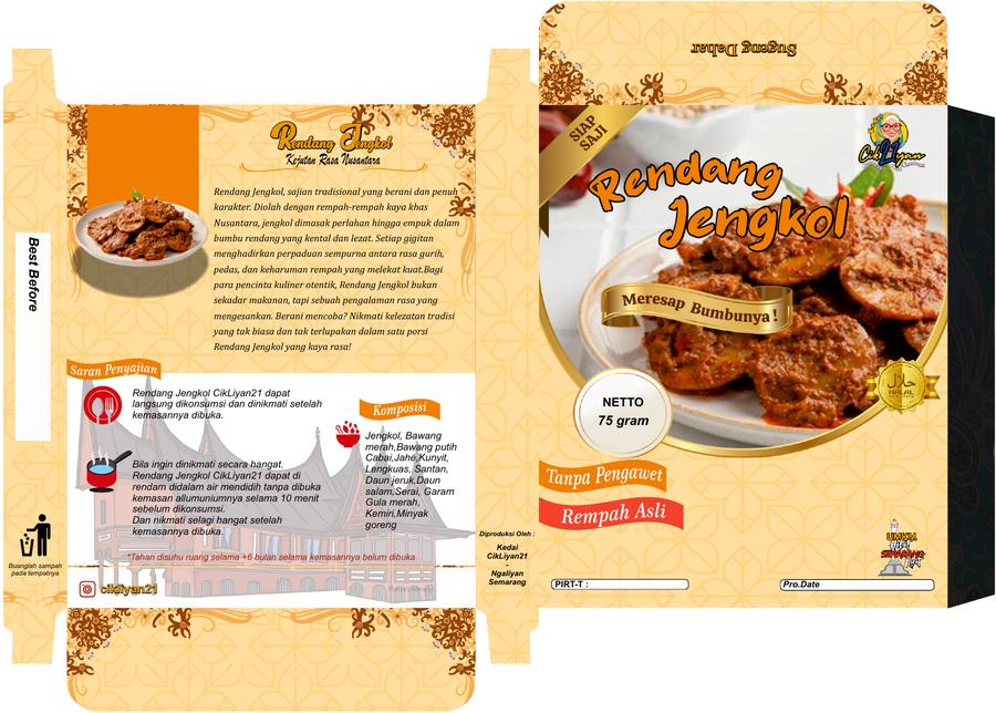 Packaging Rendang Jengkol